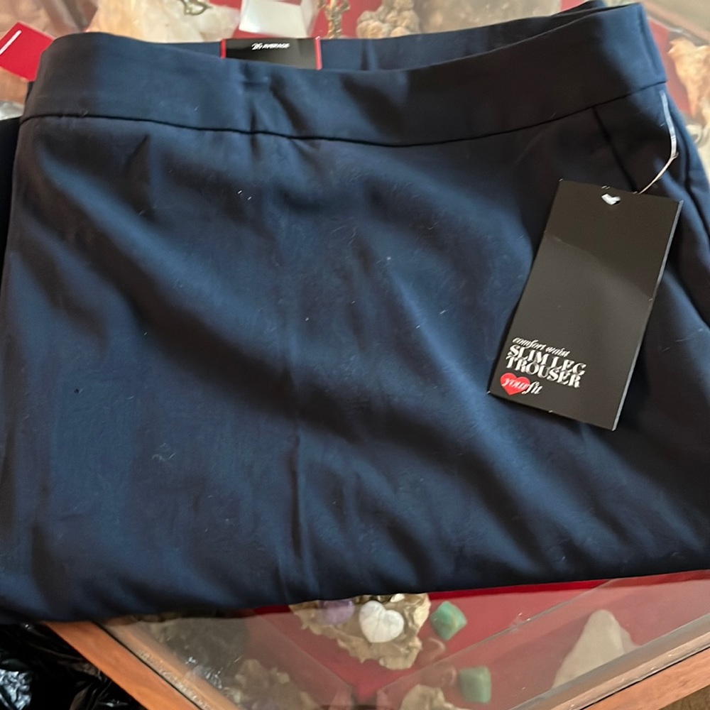 Avenue Dress Trousers size 26 Regular Navy Blue